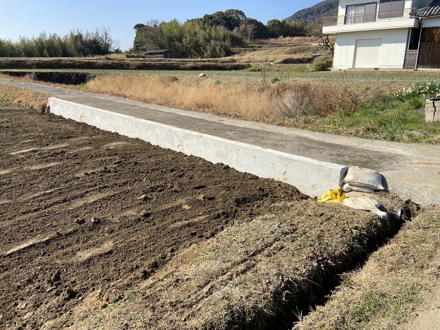 淡路島　擁壁工事　